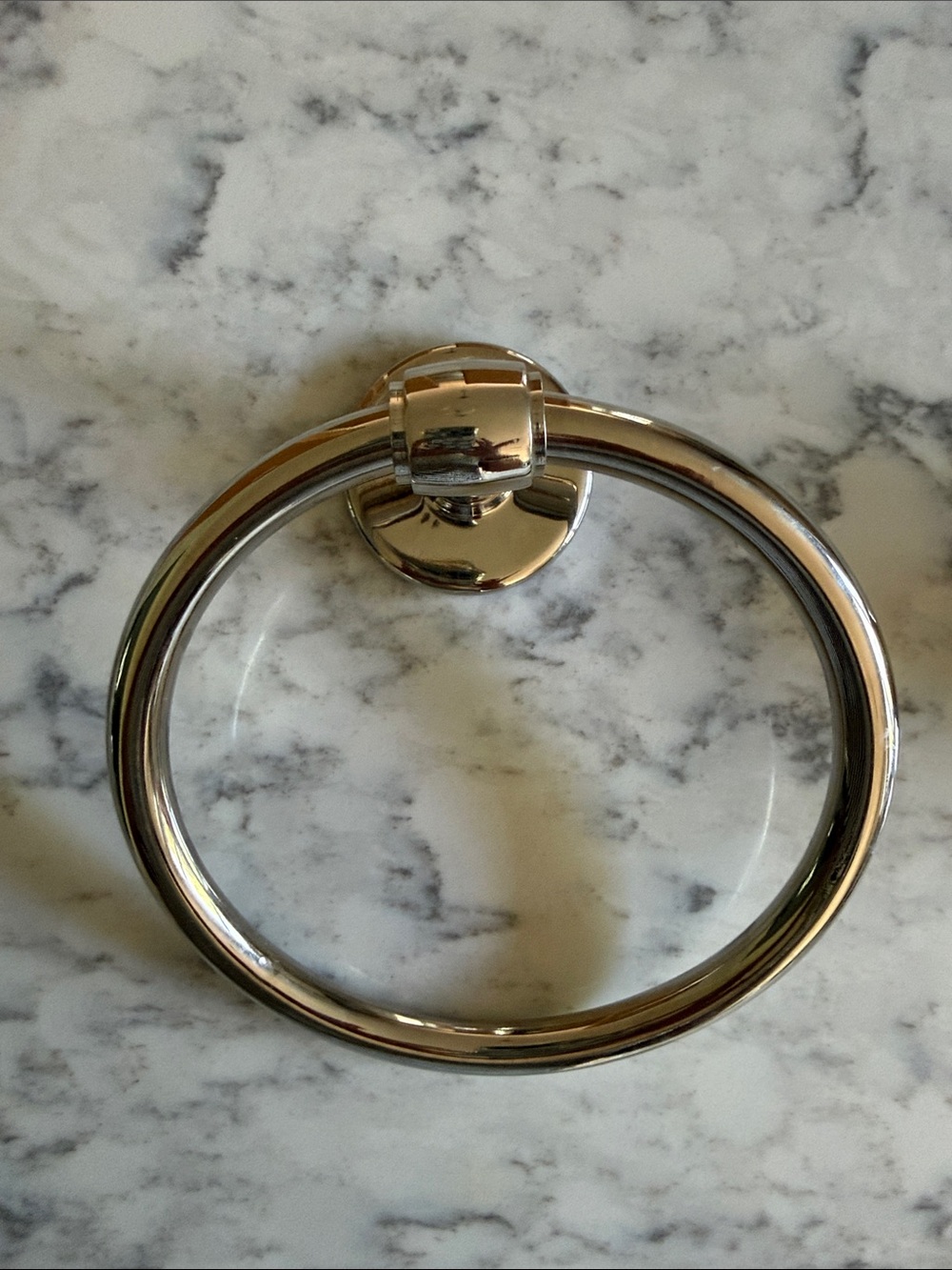 Polished Metal Towel Ring in Silver 
Sansome Pottery Barn